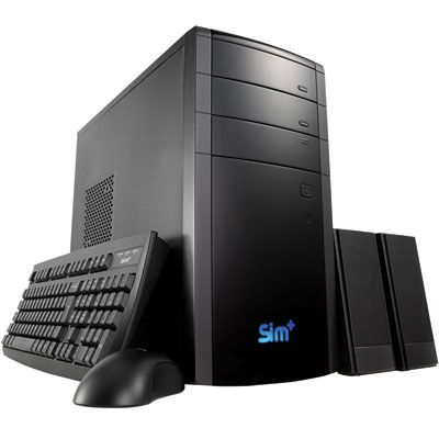 Computador SIM D2500 Atom 2GB 500GB DVDRW Linux - Positivo